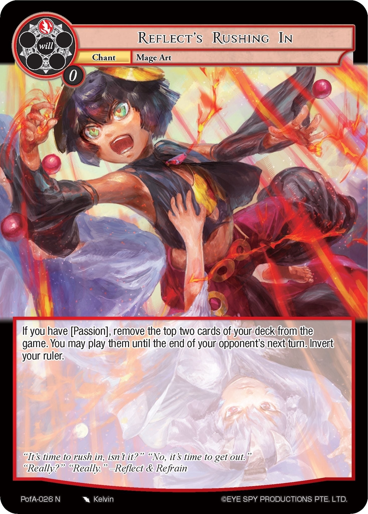 Image for Reflect's Rushing In (Alice Origin IV: Prologue of Attoractia) (PofA-026) - Force of Will