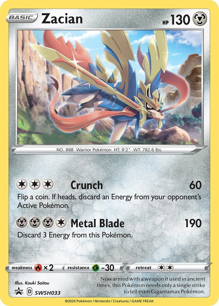 Image for Zacian - SWSH033 (SWSH: Sword & Shield Promo Cards) (SWSH033) - Pokemon