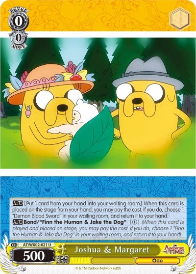 Image for Joshua & Margaret (Adventure Time) (AT/WX02-021 U) - Weiss Schwarz