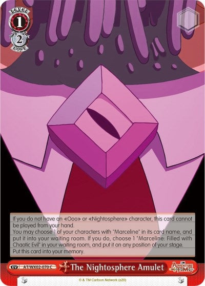 Image for The Nightosphere Amulet (Adventure Time) (AT/WX02-070 C) - Weiss Schwarz