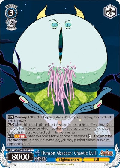 Image for Hunson Abadeer: Chaotic Evil (Adventure Time) (AT/WX02-080 R) - Weiss Schwarz