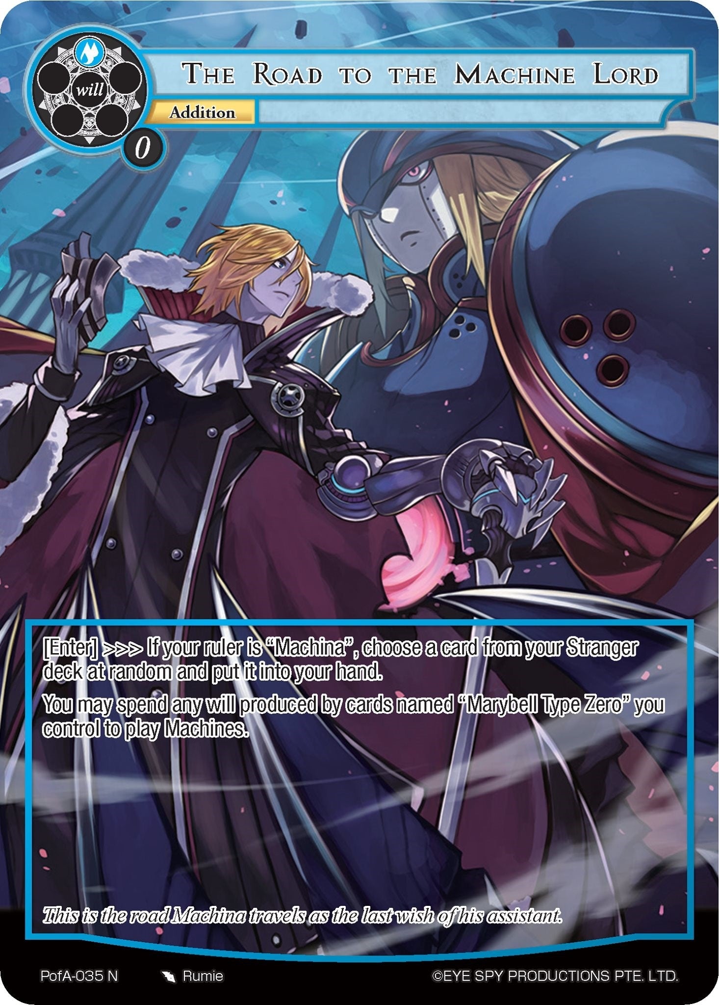 Image for The Road to the Machine Lord (Full Art) (Alice Origin IV: Prologue of Attoractia) (PofA-035) - Force of Will