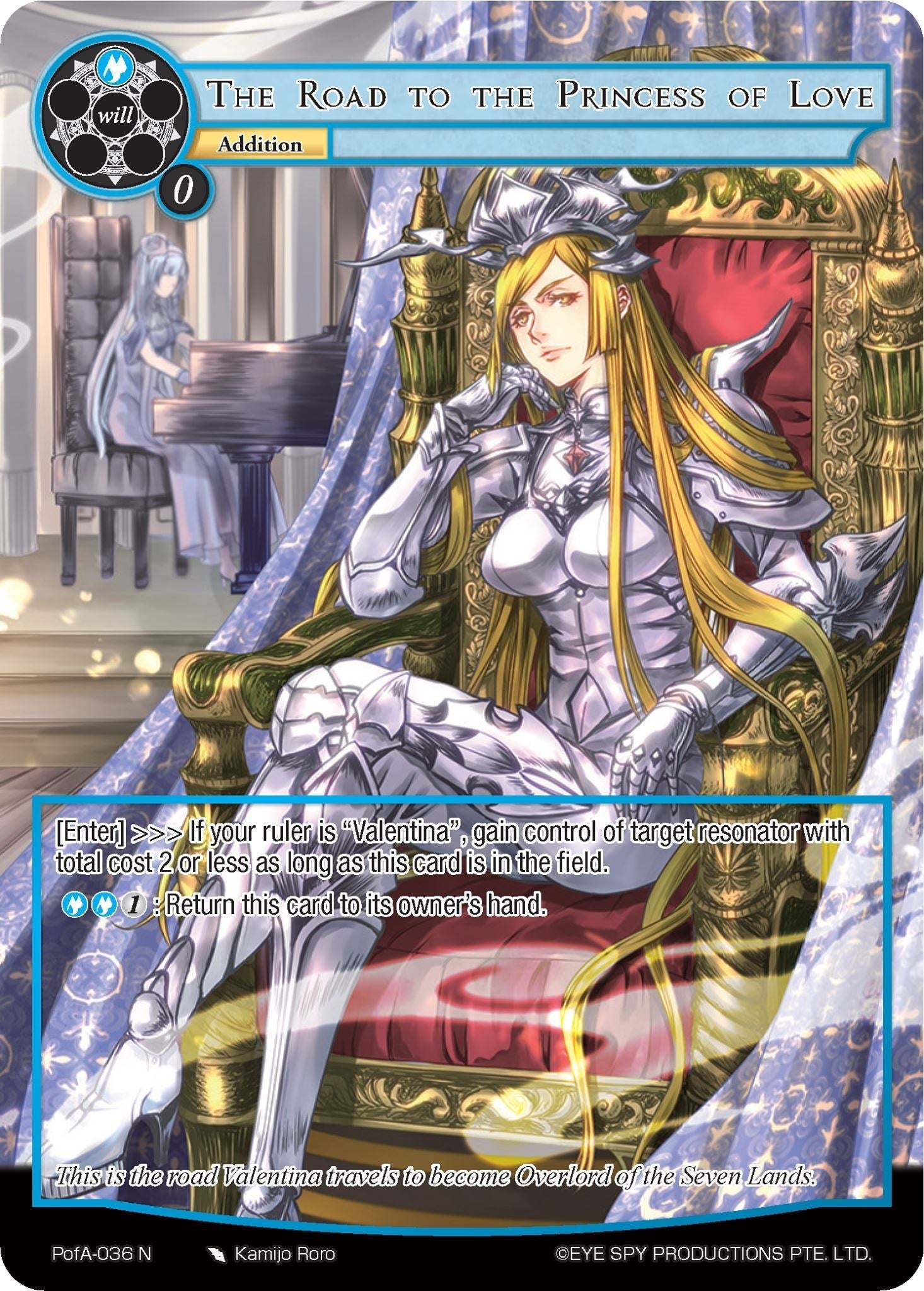 Image for The Road to the Princess of Love (Full Art) (Alice Origin IV: Prologue of Attoractia) (PofA-036) - Force of Will