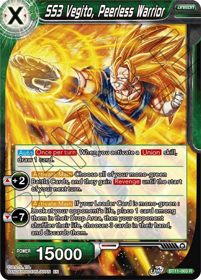 Image for SS3 Vegito, Peerless Warrior (Vermilion Bloodline) (BT11-063) - Dragon Ball Super: Masters