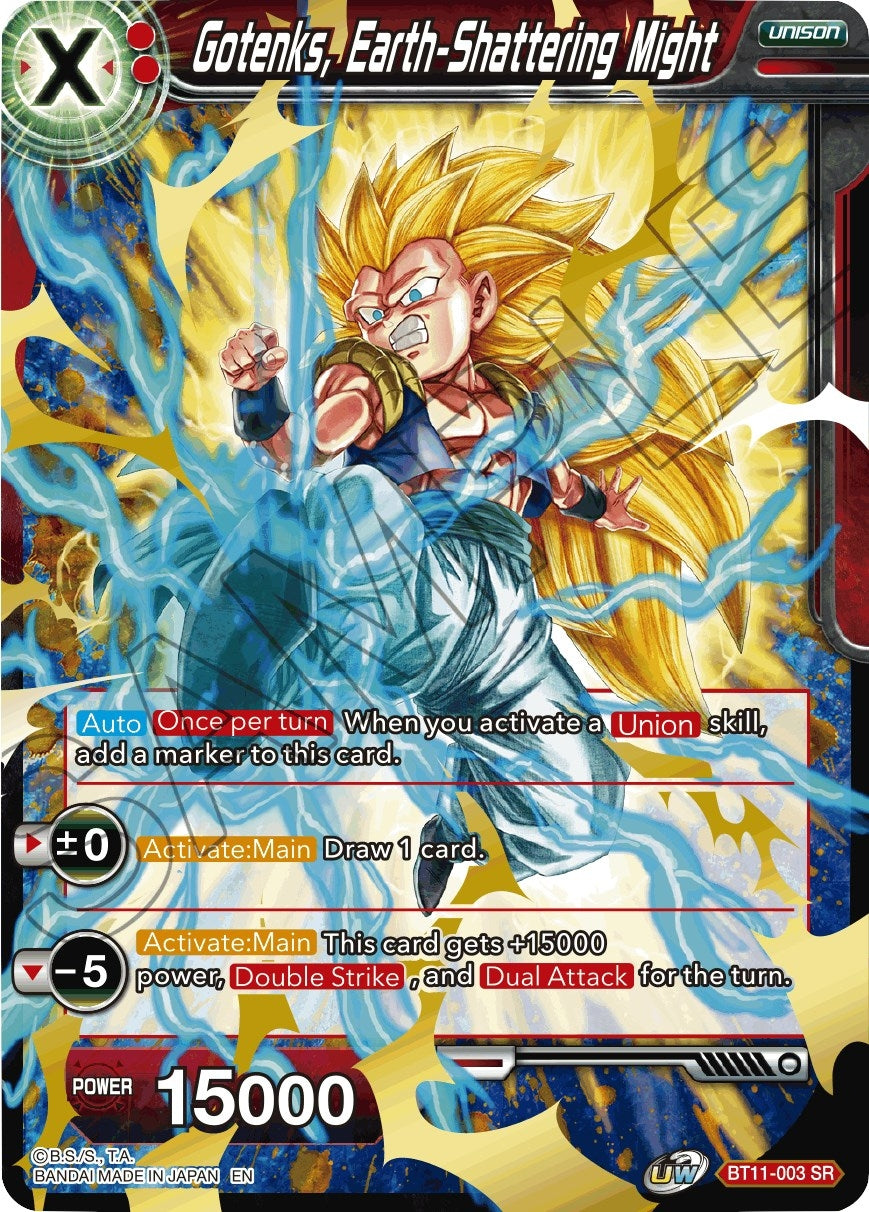 Image for Gotenks, Earth-Shattering Might (Vermilion Bloodline) (BT11-003) - Dragon Ball Super: Masters