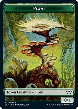 Image for Plant // Saproling Double-Sided Token (Double Masters) (16 // 17) - Magic: The Gathering