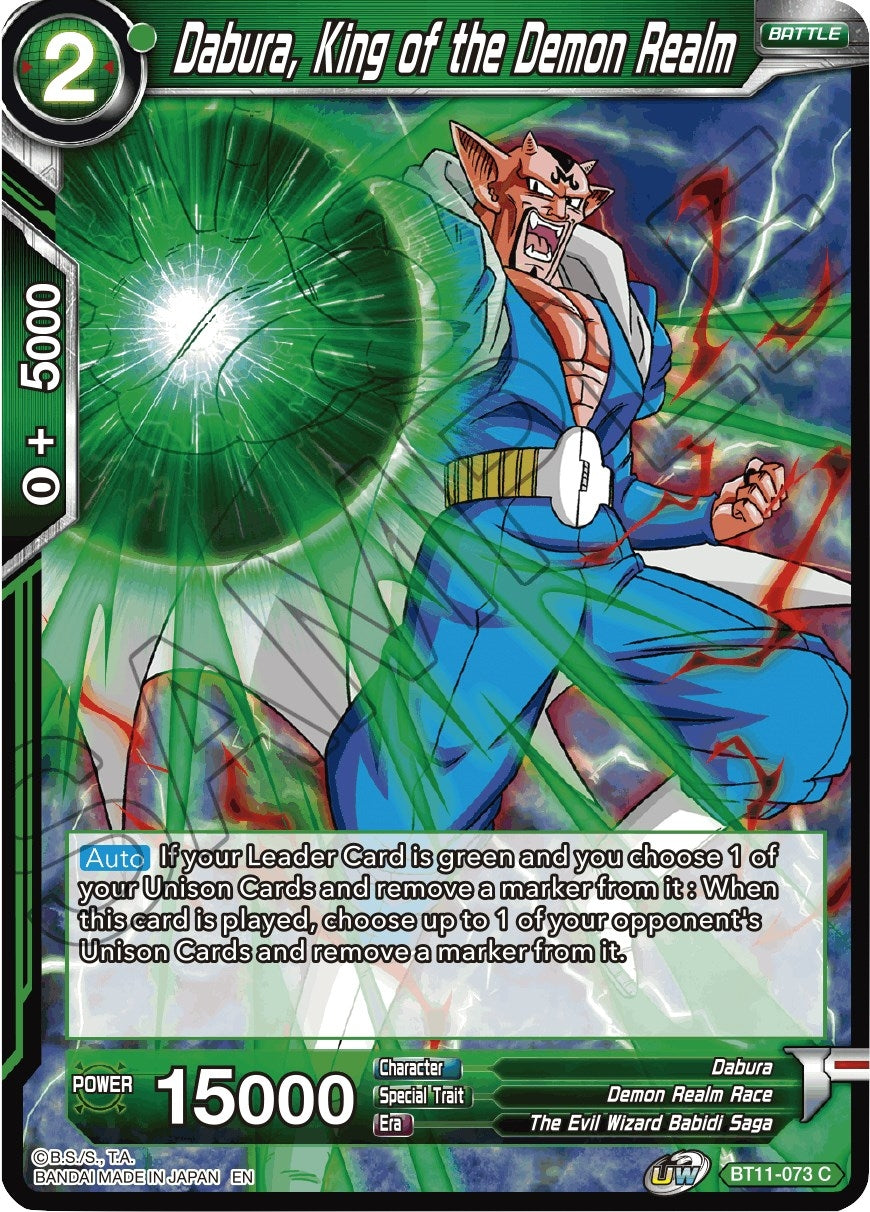 Image for Dabura, King of the Demon Realm (Vermilion Bloodline) (BT11-073) - Dragon Ball Super: Masters