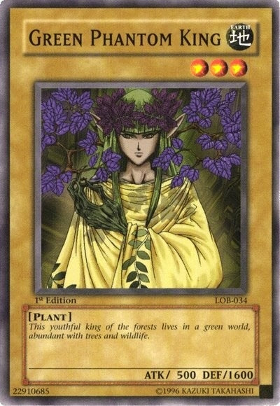 Image for Green Phantom King (The Legend of Blue Eyes White Dragon) (LOB-034) - YuGiOh