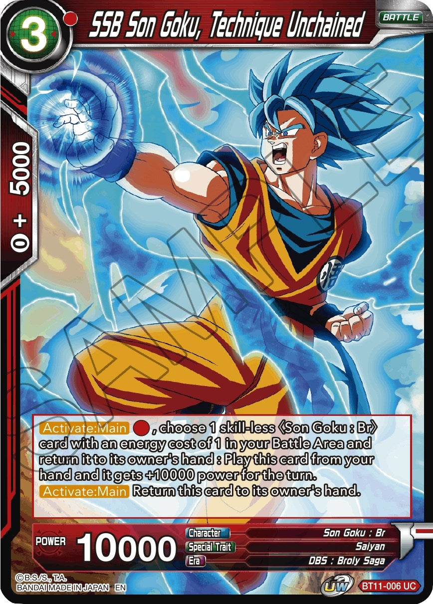 Image for SSB Son Goku, Technique Unchained (Vermilion Bloodline) (BT11-006) - Dragon Ball Super: Masters