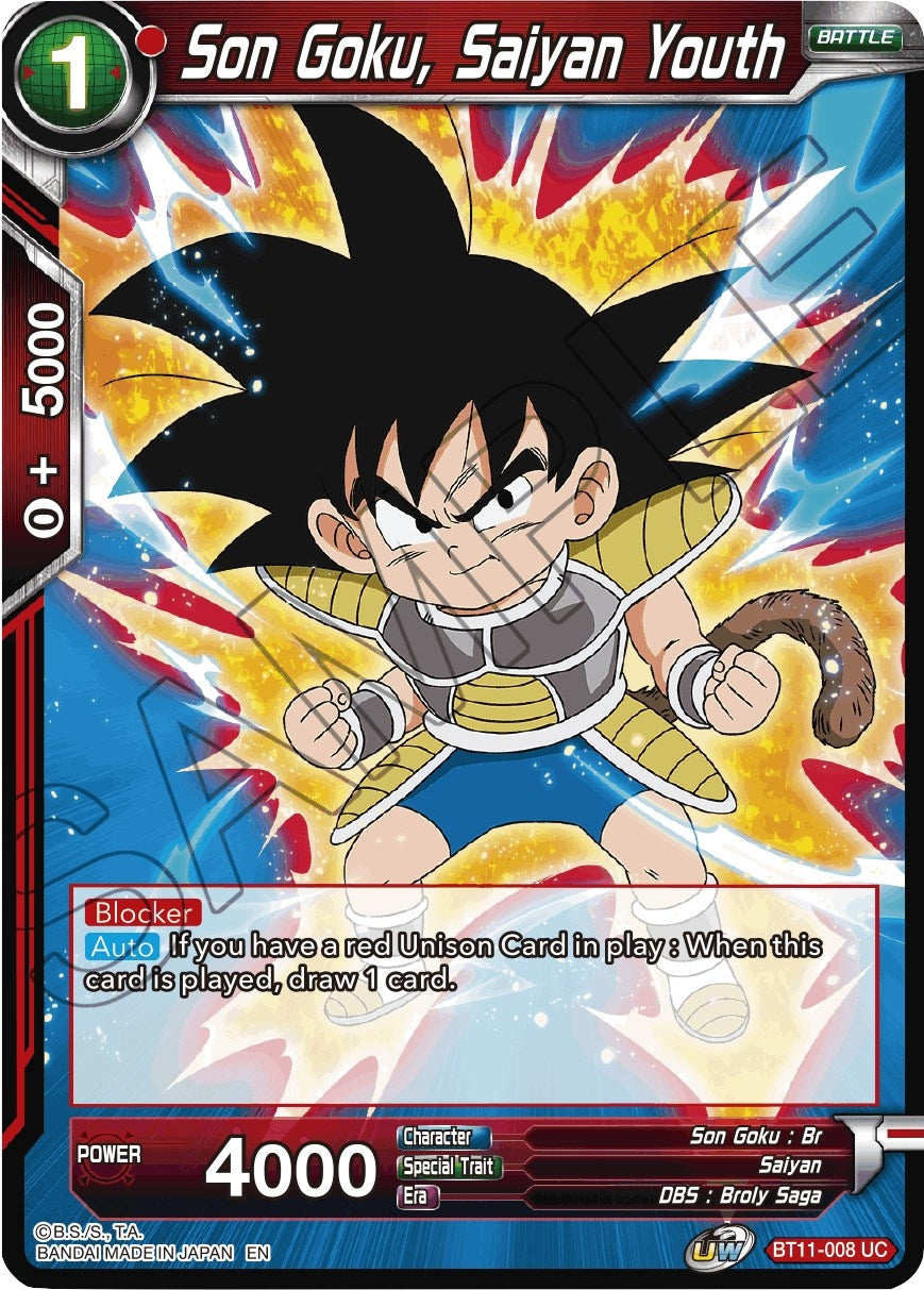 Image for Son Goku, Saiyan Youth (Vermilion Bloodline) (BT11-008) - Dragon Ball Super: Masters