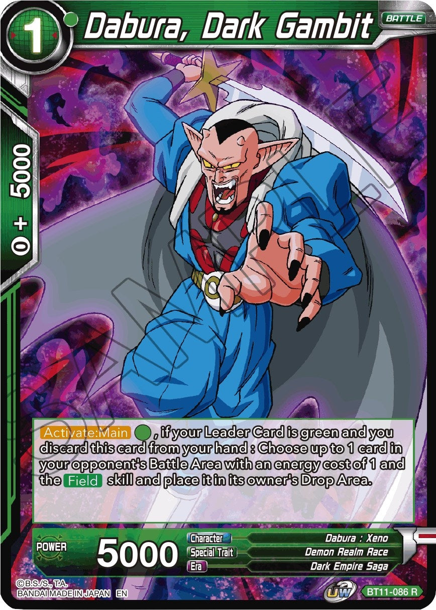 Image for Dabura, Dark Gambit (Vermilion Bloodline) (BT11-086) - Dragon Ball Super: Masters