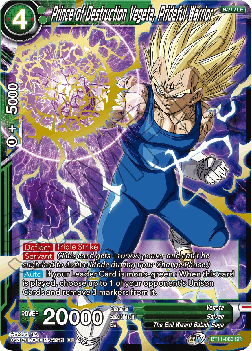 Image for Prince of Destruction Vegeta, Prideful Warrior (Vermilion Bloodline) (BT11-066) - Dragon Ball Super: Masters