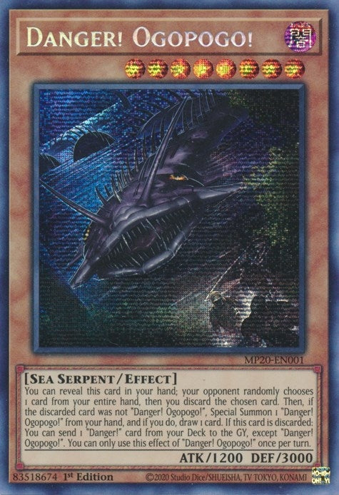 Image for Danger! Ogopogo! (2020 Tin of Lost Memories) (MP20-EN001) - YuGiOh