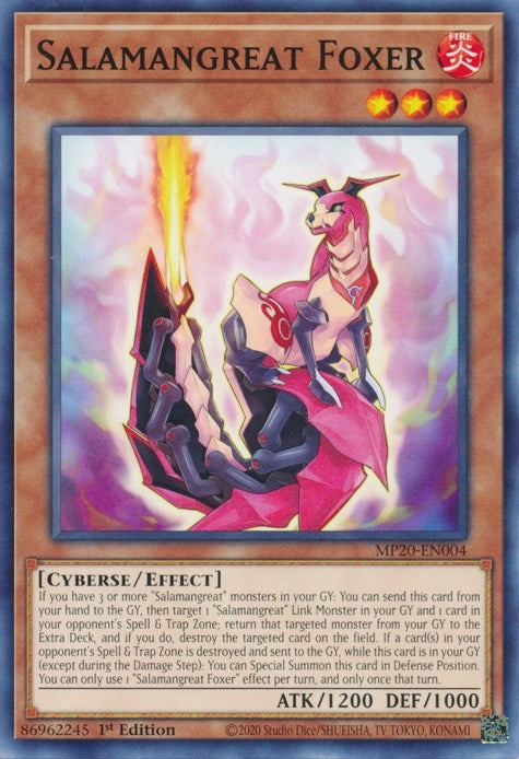 Image for Salamangreat Foxer (2020 Tin of Lost Memories) (MP20-EN004) - YuGiOh