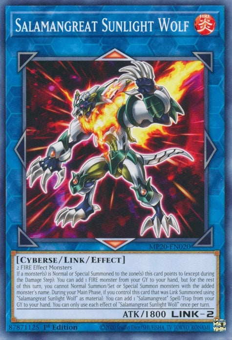 Image for Salamangreat Sunlight Wolf (2020 Tin of Lost Memories) (MP20-EN020) - YuGiOh