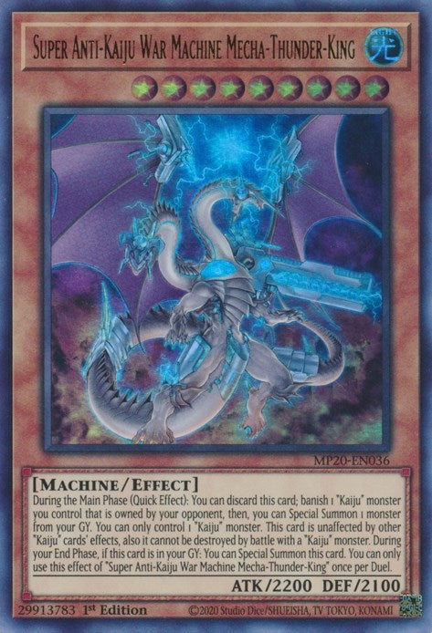 Image for Super Anti-Kaiju War Machine Mecha-Thunder-King (2020 Tin of Lost Memories) (MP20-EN036) - YuGiOh