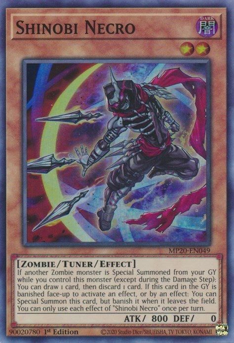 Image for Shinobi Necro (2020 Tin of Lost Memories) (MP20-EN049) - YuGiOh