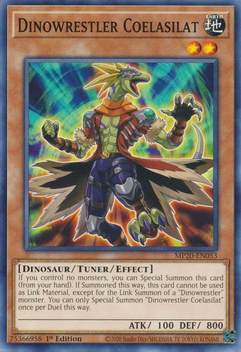 Image for Dinowrestler Coelasilat (2020 Tin of Lost Memories) (MP20-EN053) - YuGiOh
