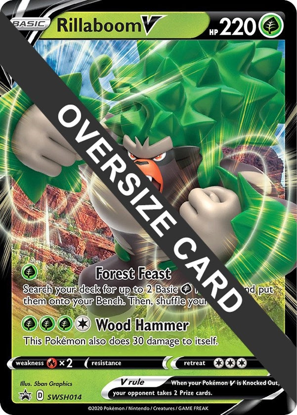 Image for Rillaboom V - SWSH014 (Jumbo Cards) (SWSH014) - Pokemon