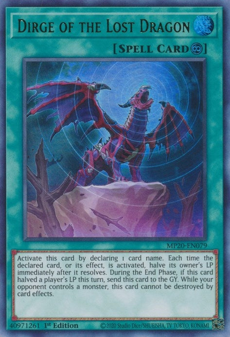 Image for Dirge of the Lost Dragon (2020 Tin of Lost Memories) (MP20-EN079) - YuGiOh