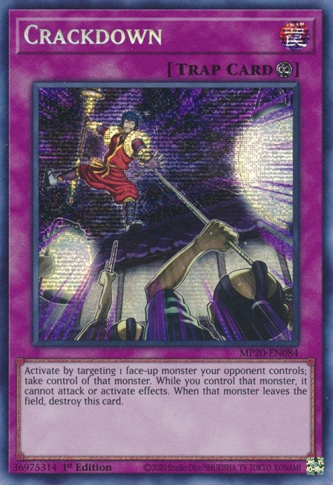 Image for Crackdown (2020 Tin of Lost Memories) (MP20-EN084) - YuGiOh