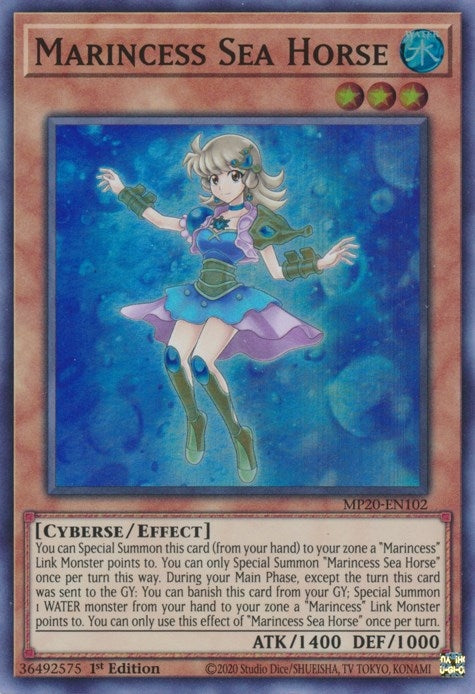 Image for Marincess Sea Horse (2020 Tin of Lost Memories) (MP20-EN102) - YuGiOh