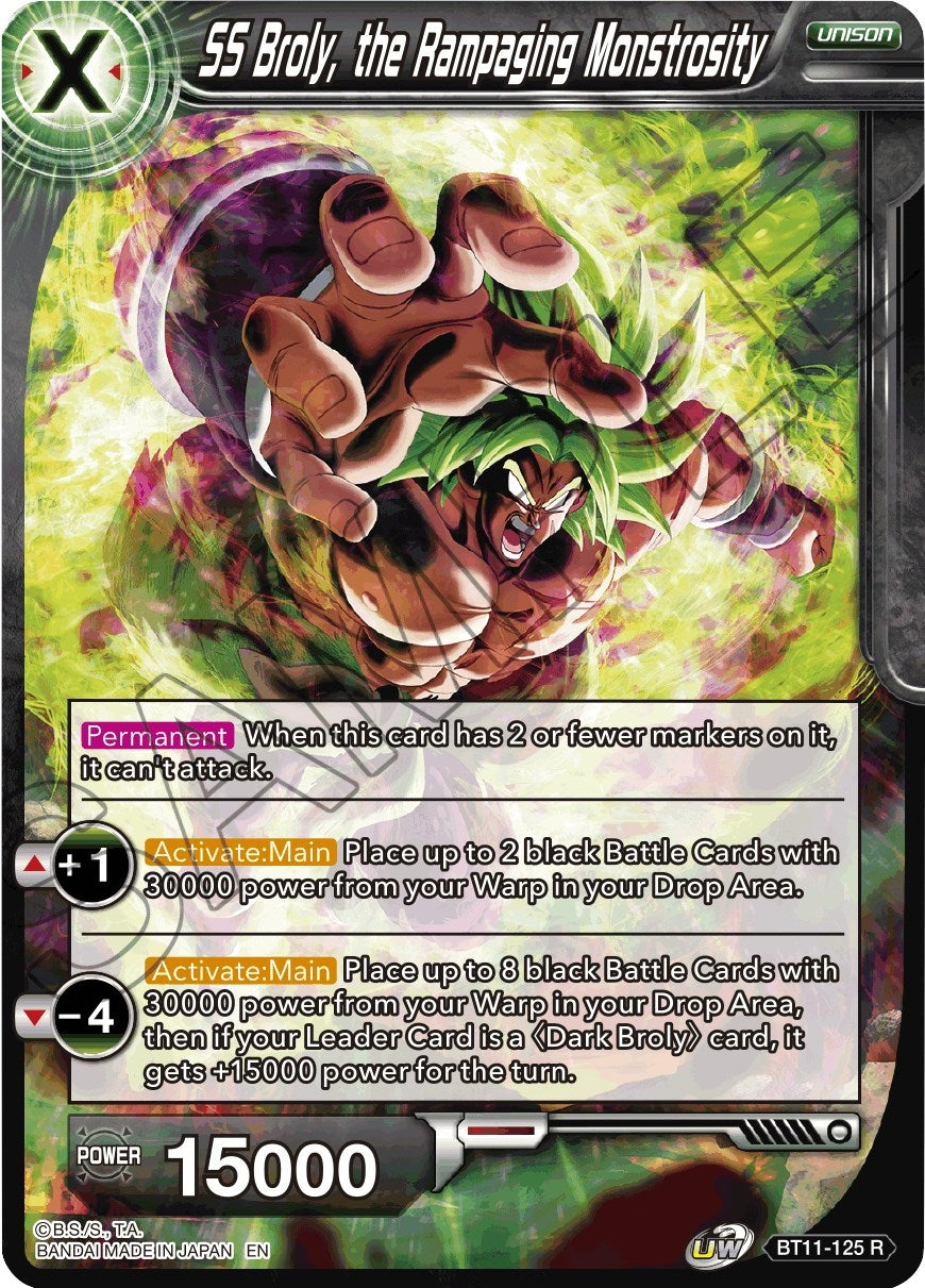 Image for SS Broly, the Rampaging Monstrosity (Vermilion Bloodline) (BT11-125) - Dragon Ball Super: Masters