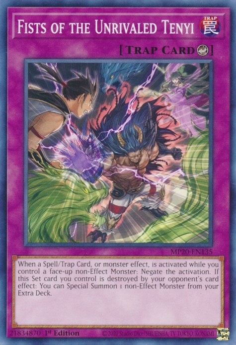 Image for Fists of the Unrivaled Tenyi (2020 Tin of Lost Memories) (MP20-EN135) - YuGiOh