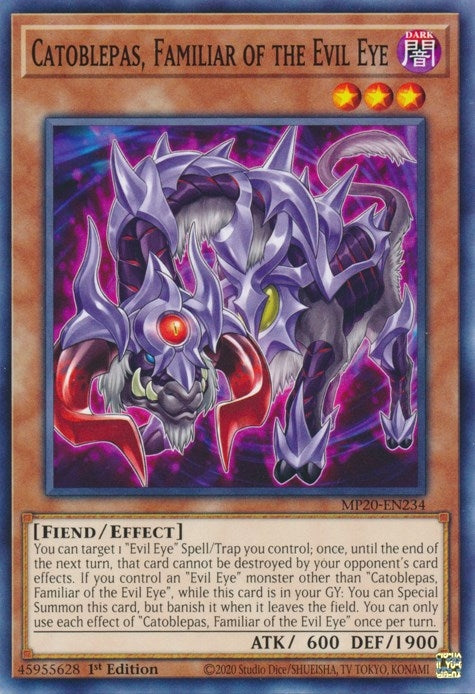 Image for Catoblepas, Familiar of the Evil Eye (2020 Tin of Lost Memories) (MP20-EN234) - YuGiOh