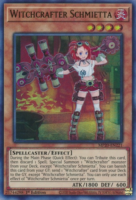 Image for Witchcrafter Schmietta (2020 Tin of Lost Memories) (MP20-EN221) - YuGiOh