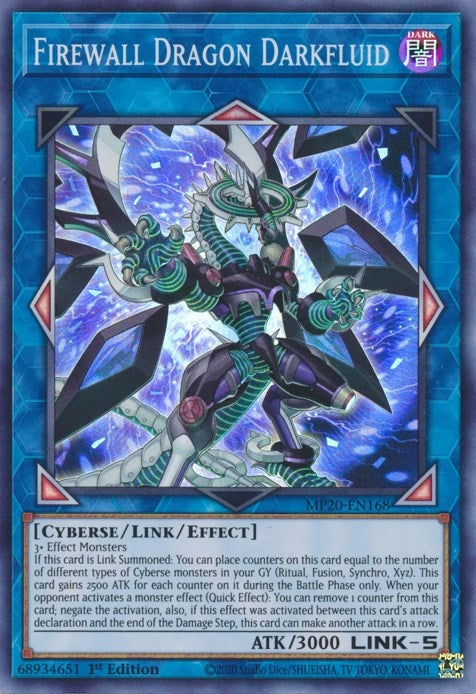 Image for Firewall Dragon Darkfluid (2020 Tin of Lost Memories) (MP20-EN168) - YuGiOh