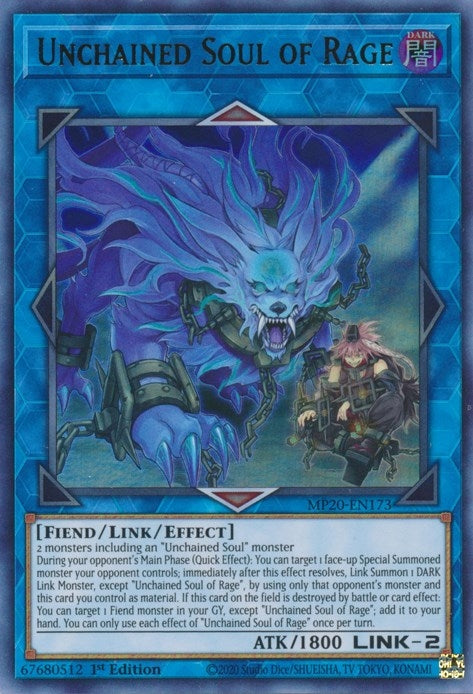 Image for Unchained Soul of Rage (2020 Tin of Lost Memories) (MP20-EN173) - YuGiOh