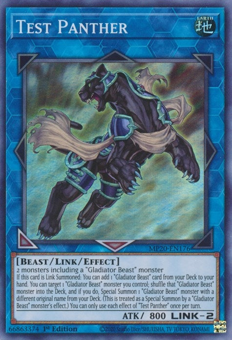 Image for Test Panther (2020 Tin of Lost Memories) (MP20-EN176) - YuGiOh