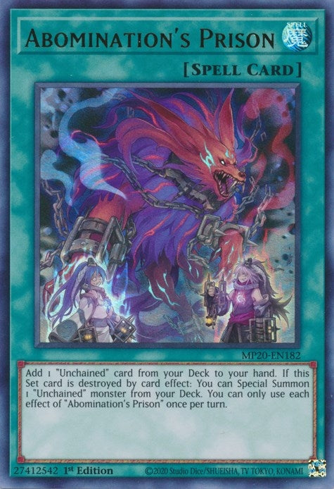 Image for Abomination's Prison (2020 Tin of Lost Memories) (MP20-EN182) - YuGiOh