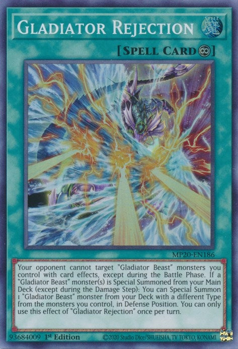 Image for Gladiator Rejection (2020 Tin of Lost Memories) (MP20-EN186) - YuGiOh