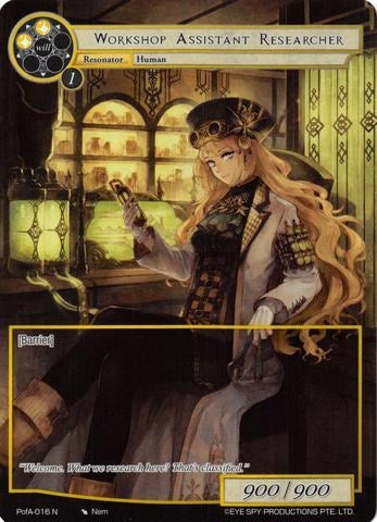 Image for Workshop Assistant Researcher (Full Art) (Alice Origin IV: Prologue of Attoractia) (PofA-016) - Force of Will
