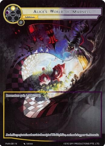 Image for Alice's World of Madness (Full Art) (Alice Origin IV: Prologue of Attoractia) (PofA-081) - Force of Will
