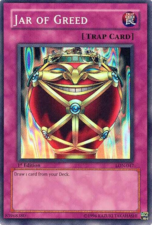 Image for Jar of Greed (Labyrinth of Nightmare) (LON-047) - YuGiOh