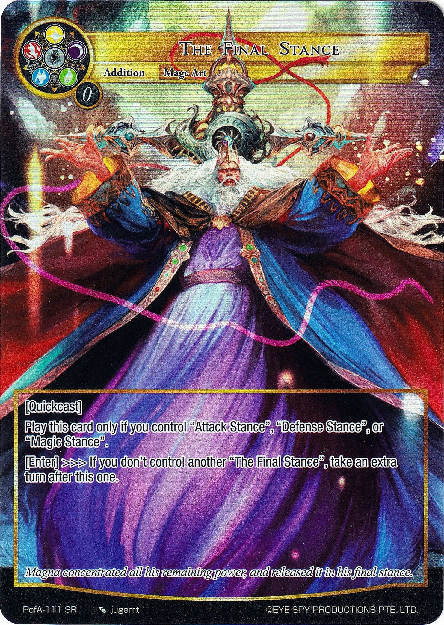 Image for The Final Stance (Full Art) (Alice Origin IV: Prologue of Attoractia) (PofA-111) - Force of Will