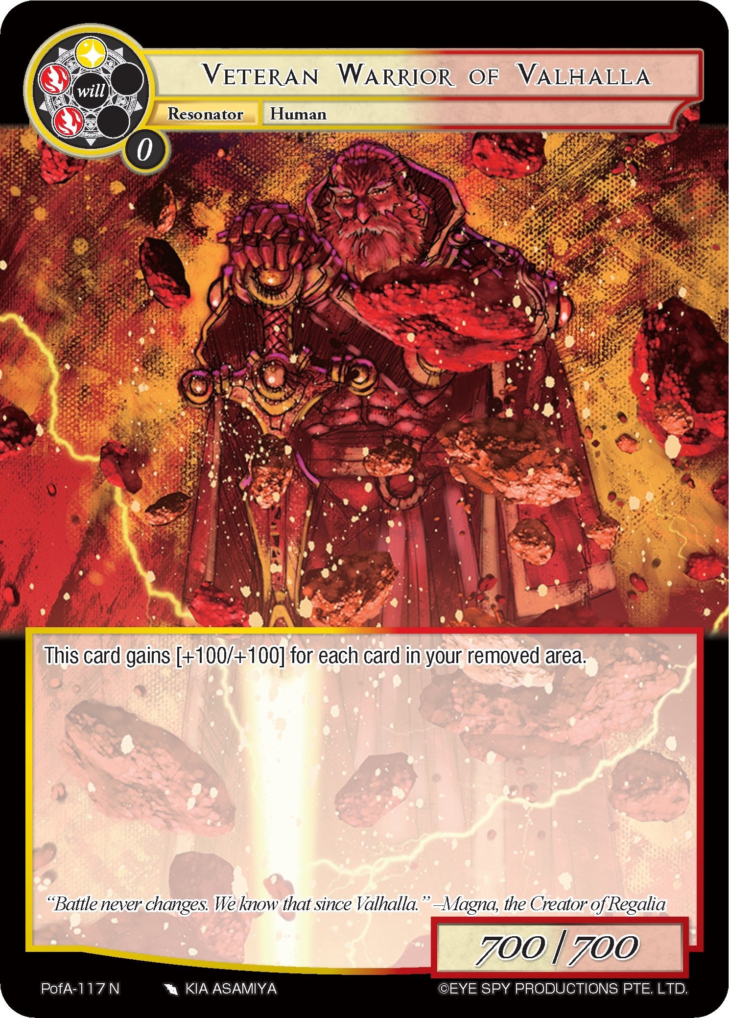 Image for Veteran Warrior of Valhalla (Alice Origin IV: Prologue of Attoractia) (PofA-117) - Force of Will