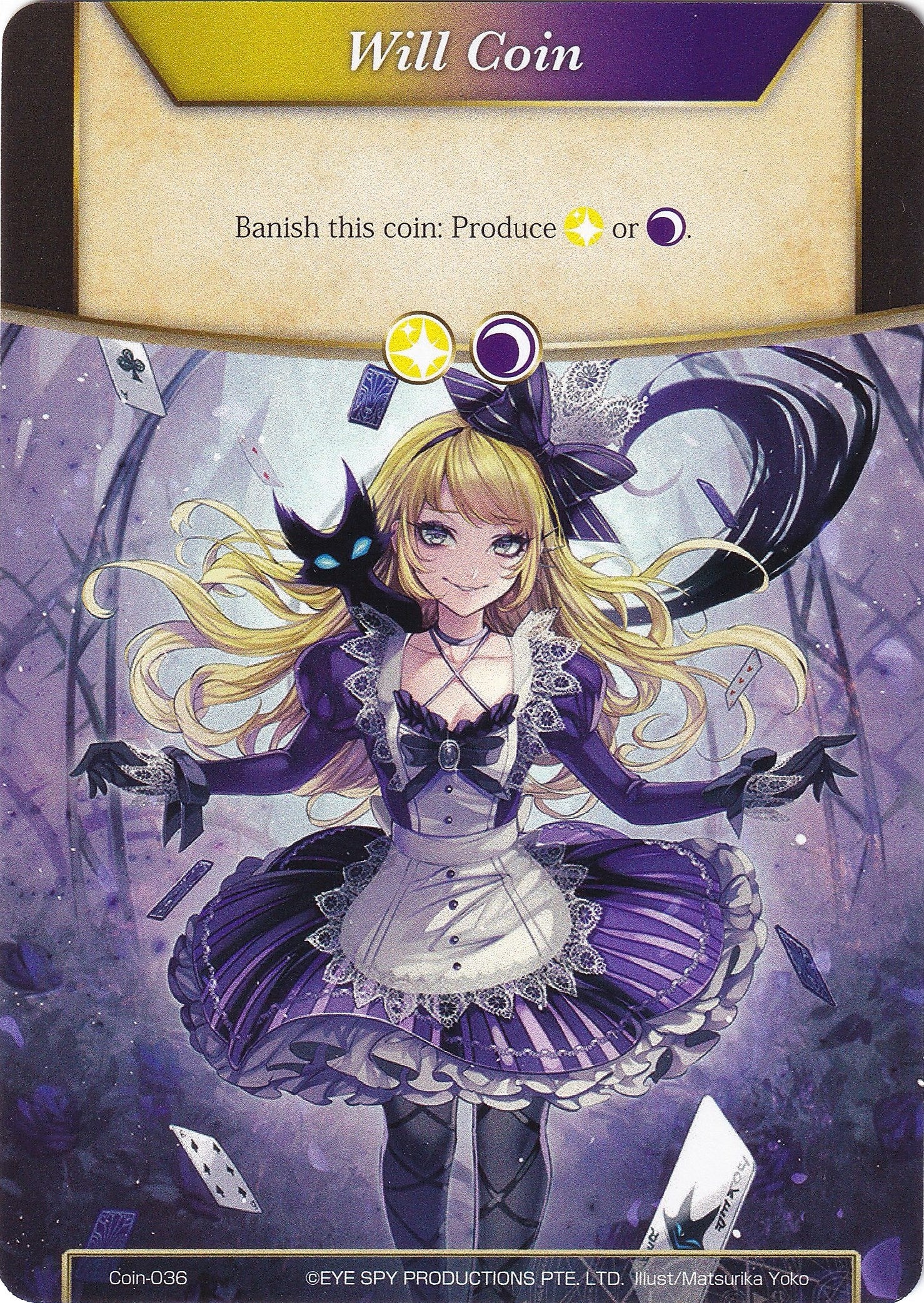 Image for Will Coin - Coin-036 - Dark Alice (Alice Origin IV: Prologue of Attoractia) (Coin-036) - Force of Will