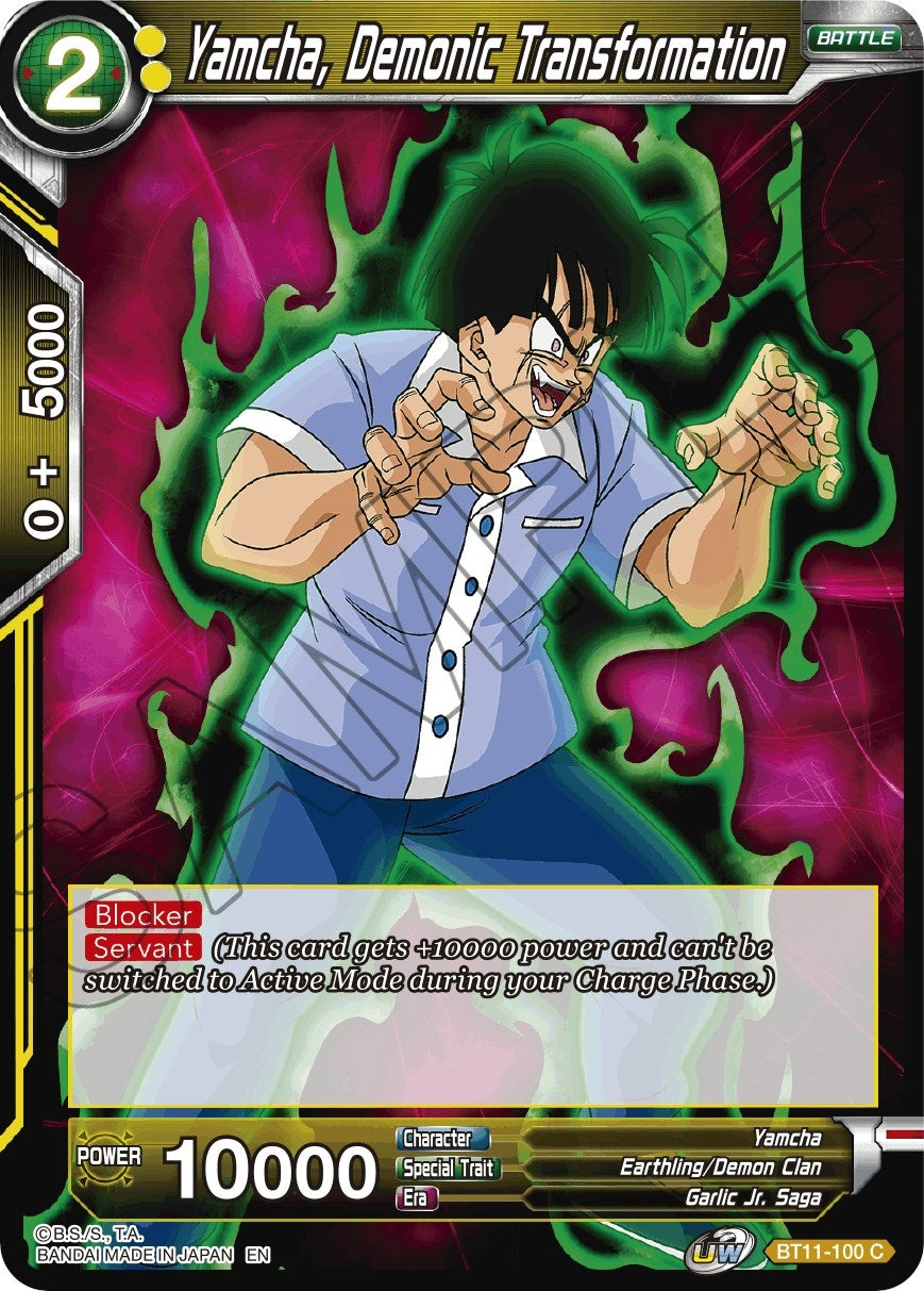 Image for Yamcha, Demonic Transformation (Vermilion Bloodline) (BT11-100) - Dragon Ball Super: Masters