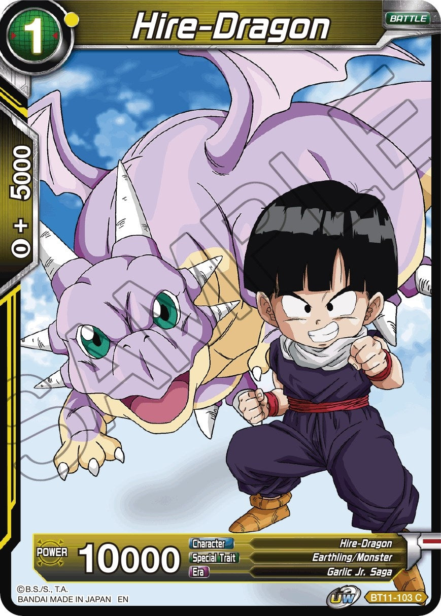 Image for Hire-Dragon (Vermilion Bloodline) (BT11-103) - Dragon Ball Super: Masters