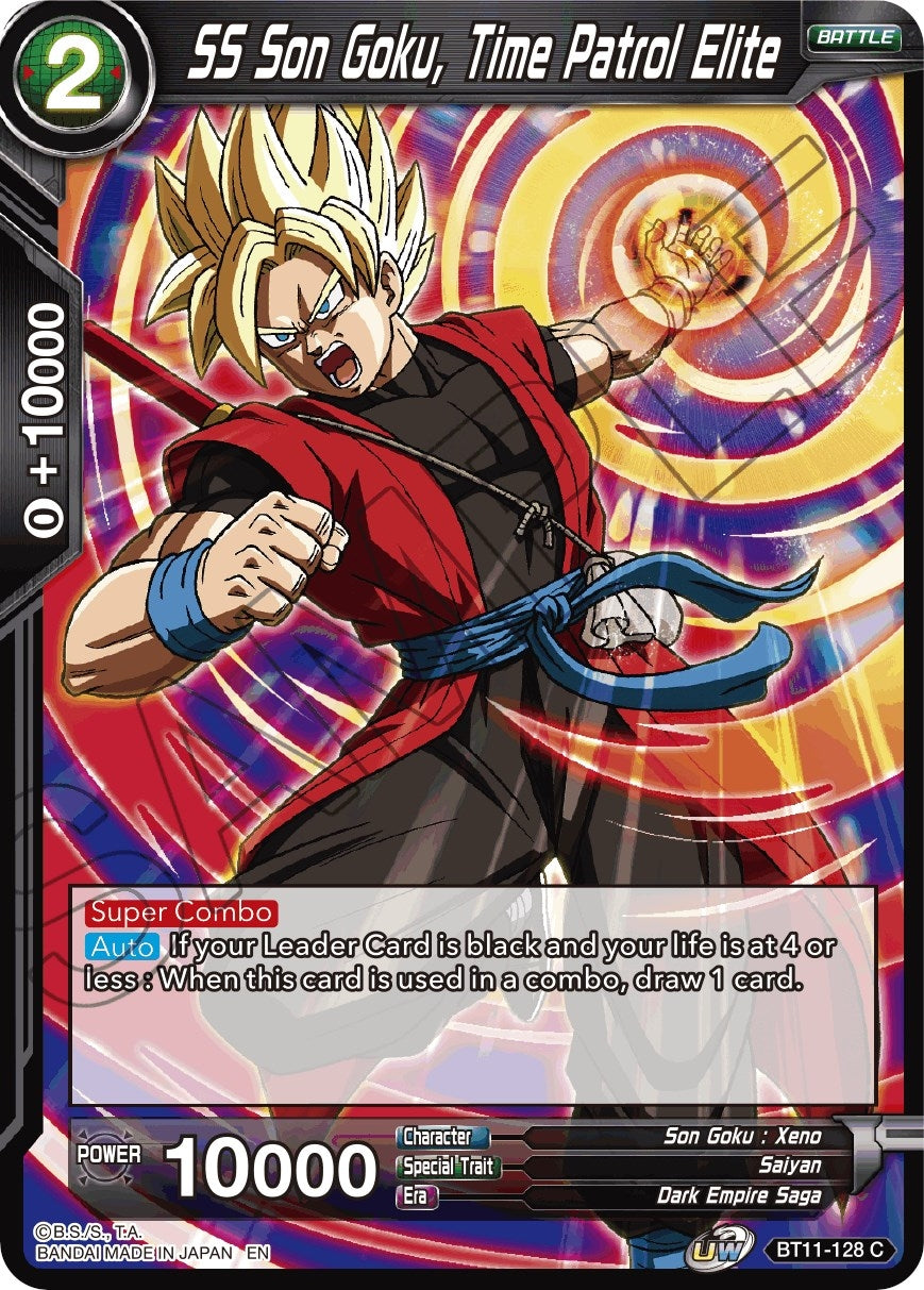 Image for SS Son Goku, Time Patrol Elite (Vermilion Bloodline) (BT11-128) - Dragon Ball Super: Masters
