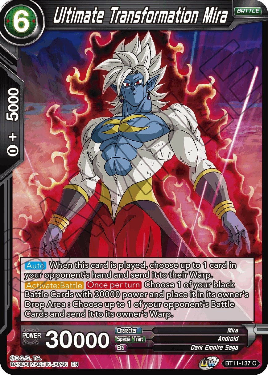 Image for Ultimate Transformation Mira (Vermilion Bloodline) (BT11-137) - Dragon Ball Super: Masters