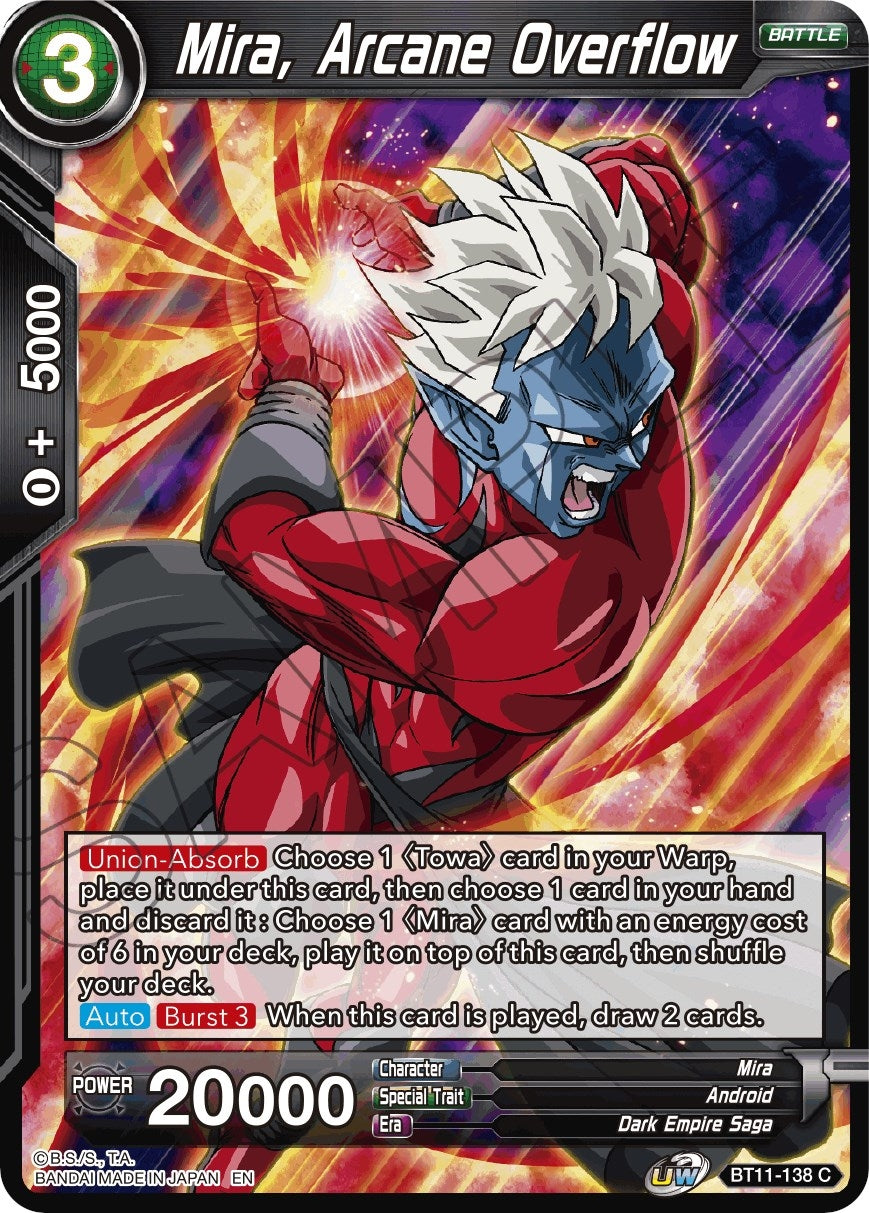 Image for Mira, Arcane Overflow (Vermilion Bloodline) (BT11-138) - Dragon Ball Super: Masters