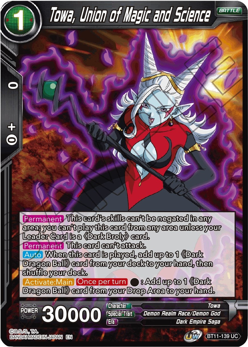 Image for Towa, Union of Magic and Science (Vermilion Bloodline) (BT11-139) - Dragon Ball Super: Masters