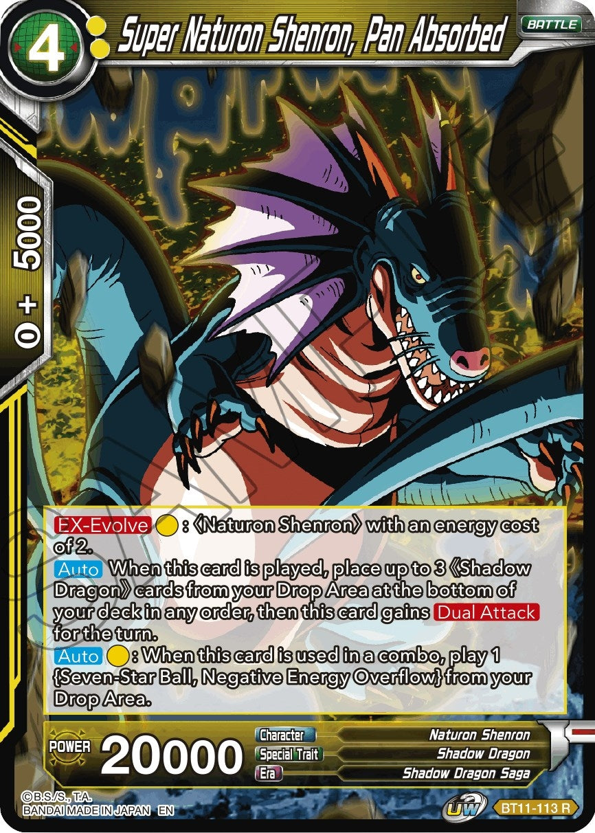 Image for Super Naturon Shenron, Pan Absorbed (Vermilion Bloodline) (BT11-113) - Dragon Ball Super: Masters