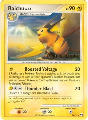 Image for Raichu - 27/99 (Prerelease) (Nintendo Promos) (27/99) - Pokemon