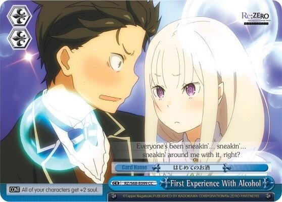 Image for First Experience With Alcohol (Re:ZERO Memory Snow) (RZ/S68-E099 CC) - Weiss Schwarz